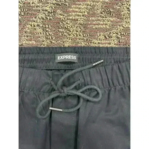 NEW Express Men Pull On Elastic Waist Black Jogger Pants Size Large - Picture 4 of 4